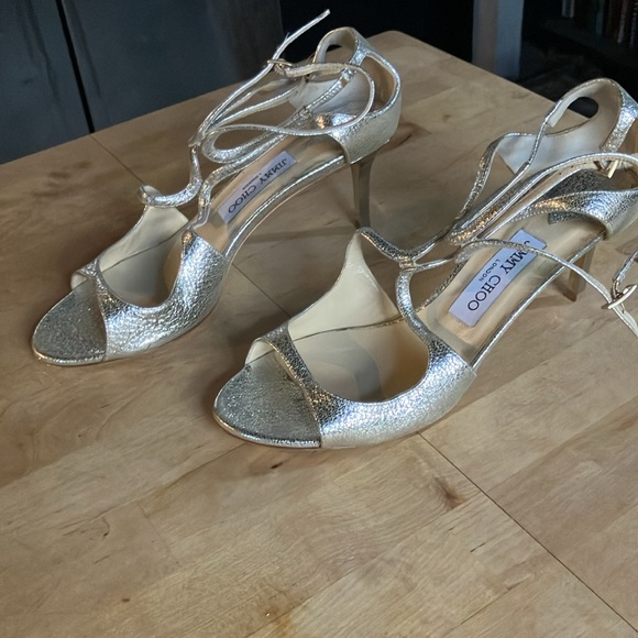 JIMMY CHOO SILVER STILETTOS - Picture 9 of 11